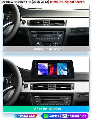 #ad For BMW 3 Series E90 328i 335i 10.33quot;Android 12 Car GPS Stereo Radio Carplay DSP $251.09
