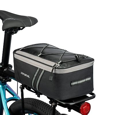 #ad #ad JXFUKAL Rear Bike Rack Bag with Rain Cover 7L 9L 10L 12L Waterproof Bicycle Ebi $24.83