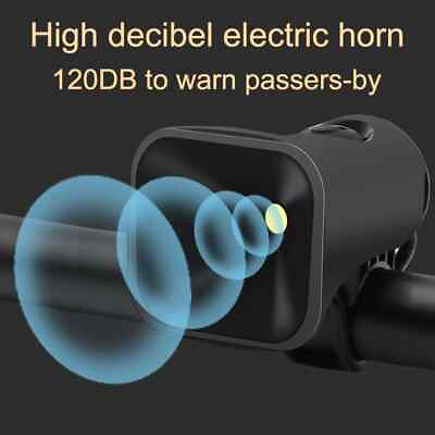 #ad Bike Electric Loud Horn 120Db Warning Safety Bell Bicycle Handlebar Alarm Bell $9.93