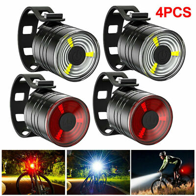 #ad LED Bicycle Headlight Bike Front Rear Light Cycling Lamp Headlamp Torch Warning $1.99