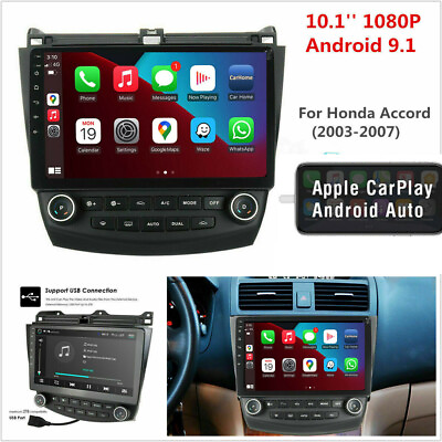 For Honda Accord 2003 2007 10.1quot; Android Stereo Car Radio GPS Head Unit Carplay $135.80