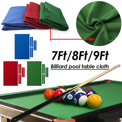 #ad 8FT 9FT Professional Billiard Pool Table Cloth Mat Cover Felt Accessories Kit $53.93