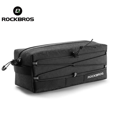 #ad ROCKBROS Bicycle Front Bag 2L Large Capacity Road Bike Handlebar Bag Accessories $18.99