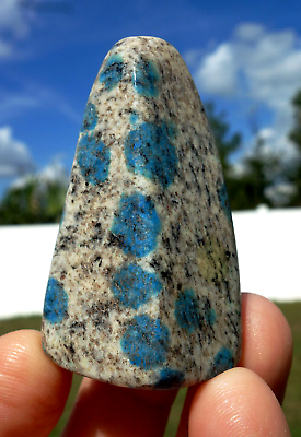 #ad BLUE AZURITE aka K2 Free Form Polished Crystal Point Karakoram Mountain For Sale $54.00