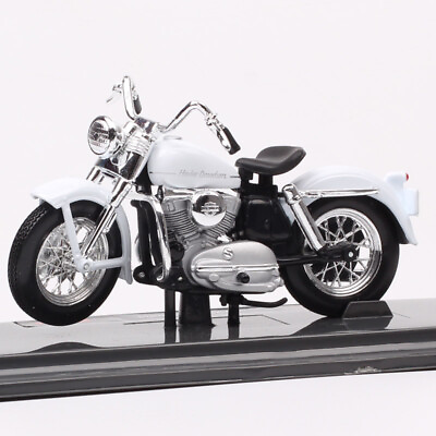 #ad 1 18 Scale Classic Maisto 1952 Harley K Model Diecast motorcycle toys Bike White $23.62