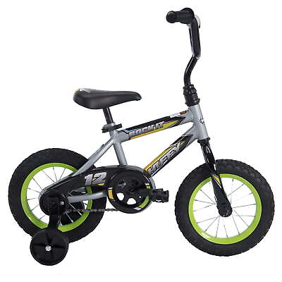#ad Huffy 12 in. Rock It Kids#x27; Bike for Boys 3 and Up Matte Gray and Lime Green. $69.60