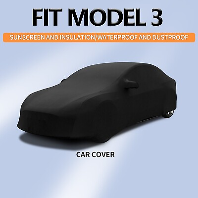 Fit Tesla Model 3 Car Covers Sedan Covers UV Protections Windproof Dust Proof $83.99