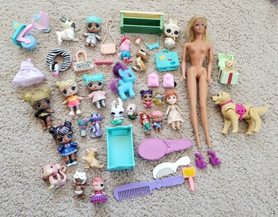 #ad #ad Girl#x27;s Dolls Toys Accessories Lot Of 44 Barbie Mattel Disney Bratz $16.00