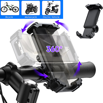 #ad Motorcycle Bike Bicycle GPS Cell Phone Holder Handlebar Mount For iPhone Samsung $12.95