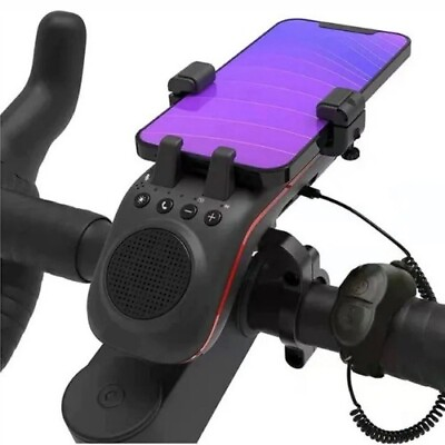 #ad #ad Bike Bluetooth Speaker Power Bank Front Lights Phone Mount and Electric Horn AU $149.00
