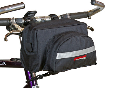 #ad Bicycle Handlebar Bag Cycling Front Pack Bike Bag Rear Frame Accessories Black $22.45