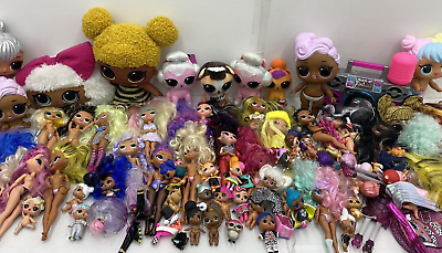 #ad LOT 35 lbs LOL OMG Surprise Fashion Dolls Lil Sisters MGA Toys Accessories Used $280.00