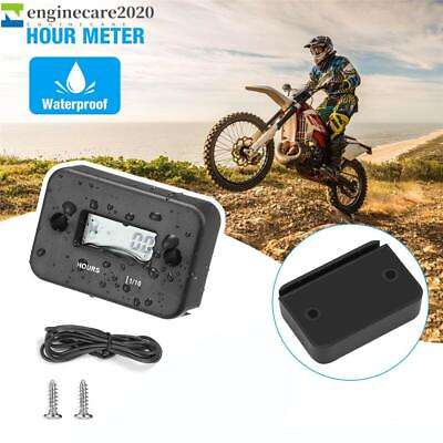 #ad #ad Waterproof Digital Hour Meter Sport Motorcycle ATV Snowmobile Marine Dirt Bike $6.49