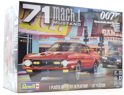 #ad Revell 1971 Ford Mustang Mach 1 007 James Bond 1 25 Scale Model Kit 14555 $19.99