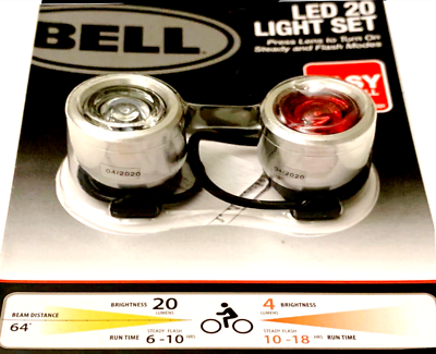 #ad #ad Bell® 20 Lumen Bicycle Light Set NEW $10.00