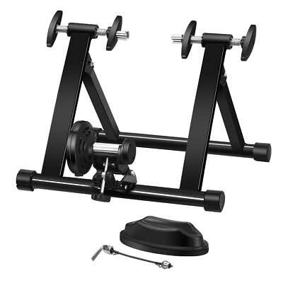 #ad Folding Magnetic Bike Trainer Stand Bicycle Riding Exercise W Magnetic Flywheel $59.99