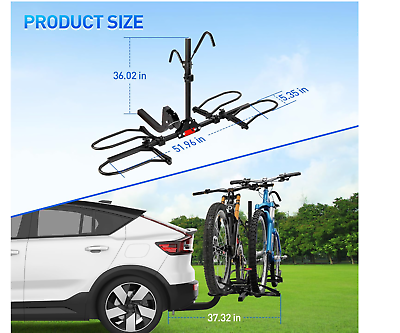 #ad Hitch Bike Rack Anti Wobble Smart Tilting Folding Bike Rack Hitch 2 Bike $141.00