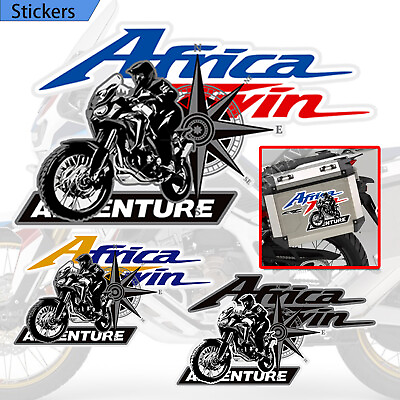 #ad #ad Africa Twin CRF1000L CRF 1000 For Honda Trunk Cases Adventure Tank Pad Decals $43.00