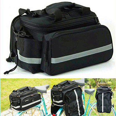 #ad NEW Multi Cycling Bike Travel Bicycle Rear Seat Pannier shoulder Bag Pouch $29.44