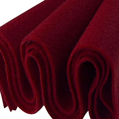 #ad #ad FabricLA Acrylic Felt Fabric 72quot; Wide 1.6mm Thick Sold by The Yard Dark Red $117.90