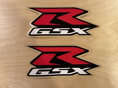 #ad 2 Suzuki GSXR Decals Stickers 600 GSXR 750 1000 emblem bike weather proof $12.95