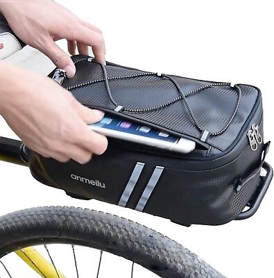 #ad Waterproof Bicycle Rear Rack Seat Bag Bike Cycling Storage Pouch Trunk Pannier $12.69