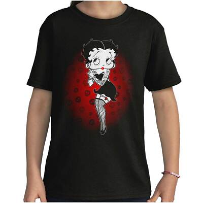 #ad Betty Boop Dark Goth Tattoo Skull Girls Kids T Shirt Tees $15.99