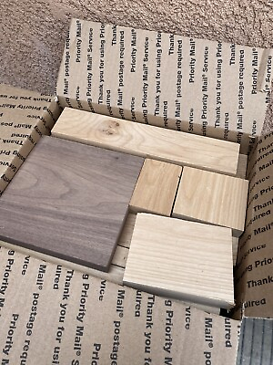 #ad Variety Hard Wood Scraps Cutting Boards Crafts Creative No Knots Med USPS Boxful $24.95