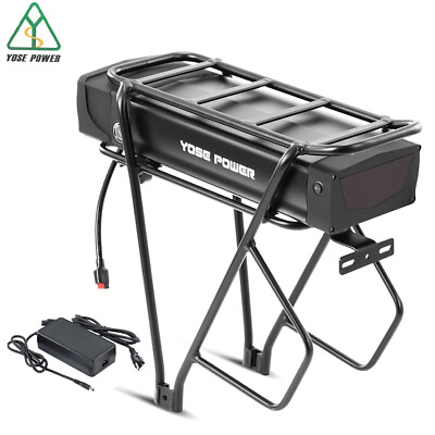 #ad #ad Rear Rack Ebike Battery 48V 20.8Ah with Black Carrier for 0 1500W Electric Bike $119.00
