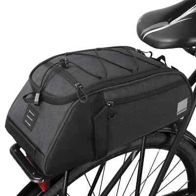 #ad #ad Bike Rack Bag Waterproof Cycling Rear Seat Bag Trunk Bags Large Capacity $45.35