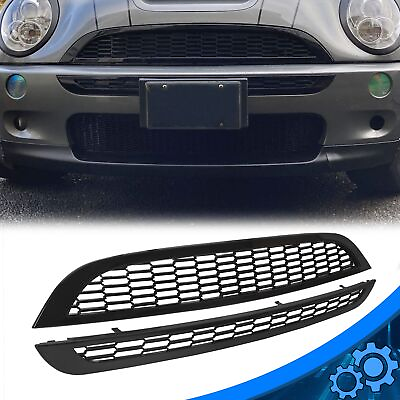 #ad For 02 06 Mini Cooper R52 R53 Front Upper Lower Black Honeycomb Mesh Grille 2DR $48.50