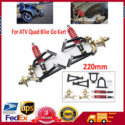 #ad #ad Set Front Suspension Shock Swing Arm Replacement Kit For ATV Quad Bike Go Kart $101.74