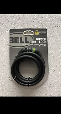 #ad BELL 4 Digit Combination Cable Bike Lock 8mm x 5ft FREE SHIPPING $10.00