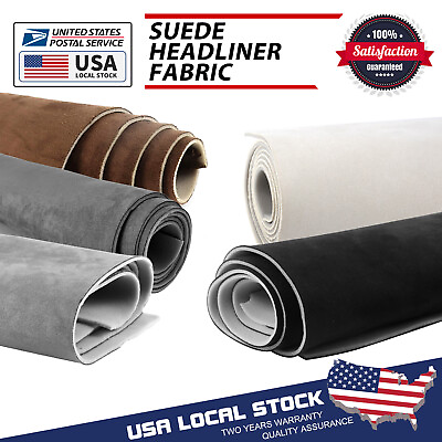 #ad Car Roof Liner Replacement Headliner Fabric Material Foam Backing 60quot; Width $29.88