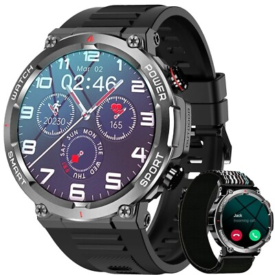 #ad Blackview Military Smart Watch Men Phone Smart Watch Answer Make Call Waterproof $27.89
