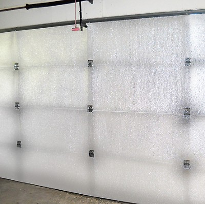 Reflective White Single Car Garage Door Insulation Foam Core Kit 8w x 7h 21inch $64.88