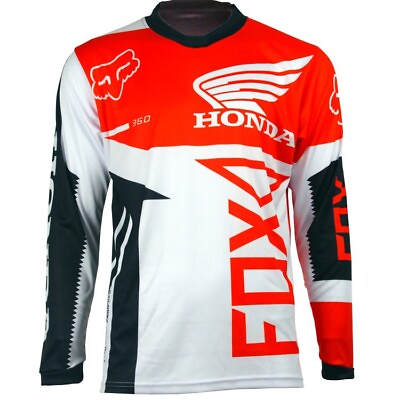 #ad Personalized Summer Motocross Shirt Honda Bike Racing Long Sleeve Shirt S 5XL $35.90