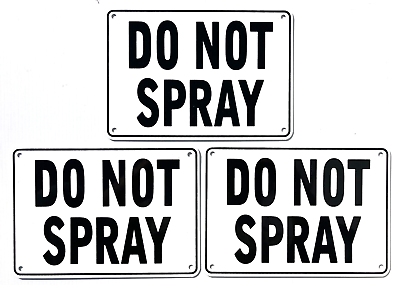 #ad quot;DO NOT SPRAYquot; WARNING SIGN 3 SIGN SET METAL $24.21