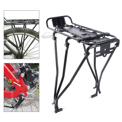 50KG Alloy Bike Cargo Rack Adjustable Bicycle Rear Seat Holder Luggage Carrier $25.99