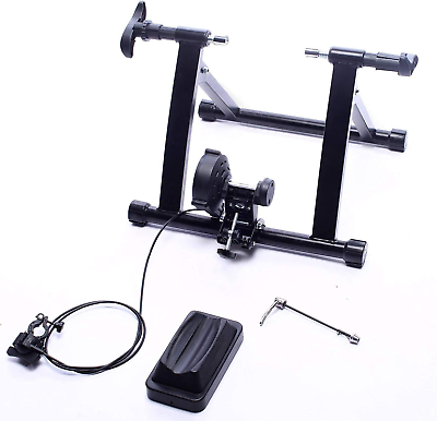 #ad Bike Trainer Stand Steel Bicycle Exercise Magnetic Stand with Front Wheel Riser $89.99