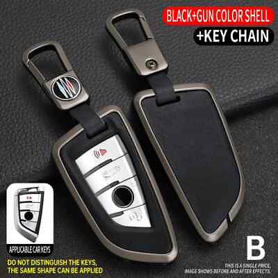 #ad for BMW Key Fob Cover with Zinc Alloy Leather BMW 1 2 3 4 5 6 7Series and X1 2 3 $22.99