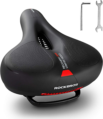 #ad ROCKBROS Bike Seat Comfort Bike Saddle Mountain Bicycle Accessories for Men Soft $28.36