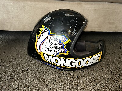 #ad #ad Vintage BMX 90s Mongoose Helmet Bell Sports Small Med S M Awesome Logo $14.99