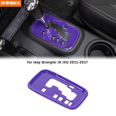 #ad Inner Gear Shift Panel Cover Trim for Jeep Wrangler JK 11 17 Purple Accessories $11.93