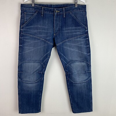 G Star Raw Jeans 5620 Bike 3D Low Tapered Size Tag 36x32 Actual Fit 38 X 28 $34.99