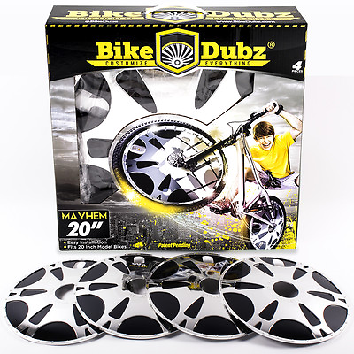 BikeDubz Mayhem 20 Inch Wheel Covers For BMX Bicycle Fits Diamondback Bikes $39.99