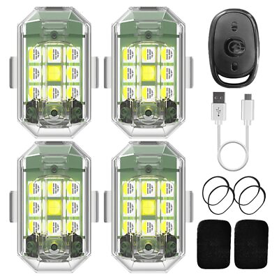 Remote Control LED Strobe Light for Car Bike 7 Colors Warning Lamp Indicator $34.99