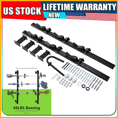 #ad 1Pair 3 Place Weedeater Trimmer Trailer Rack Holder for Enclosed or Open Trailer $67.99