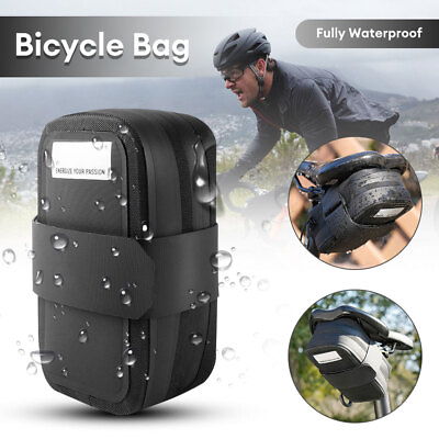 #ad #ad Bicycle Bike Rear Saddle Bag Waterproof Bicycle Under SeatBag Storage Tail Pouch $16.35