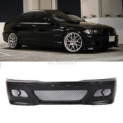 For BMW E46 M3 Style Front Bumper Covers 4dr 2dr 1999 05 SEDAN Wagon $223.99